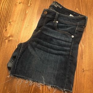 American eagle super stretch jean shorts
